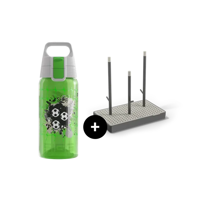 sigg-viva-one-everyday-set-set-de-botella-viva-one-y-escurridor-football-para-se image 1