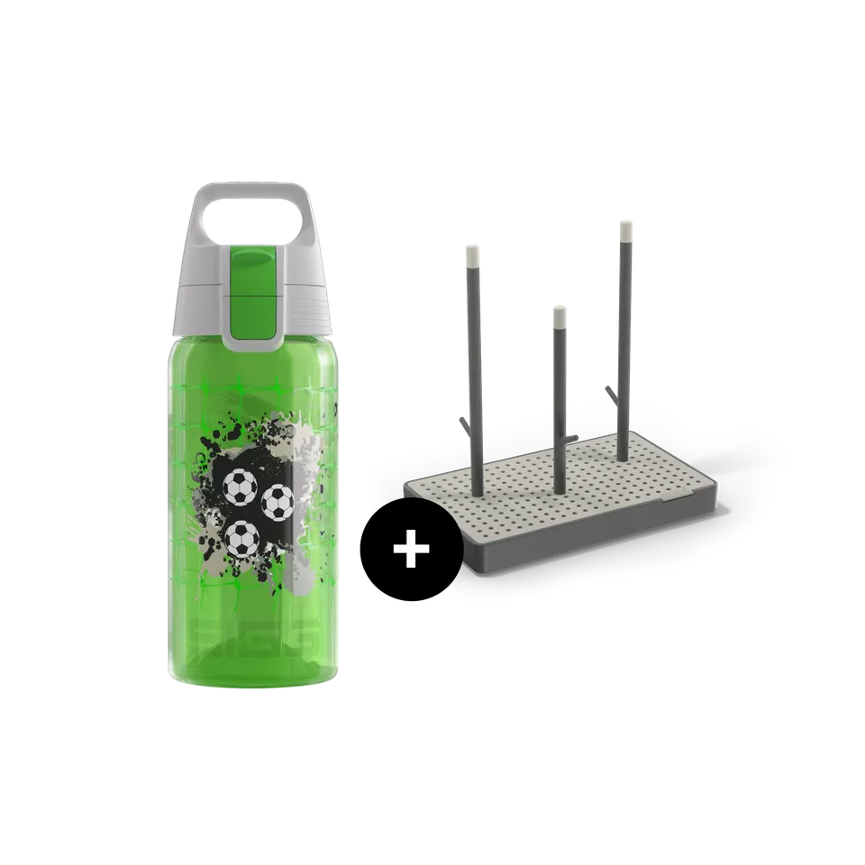 sigg-viva-one-everyday-set-set-de-botella-viva-one-y-escurridor-football-para-se image 1
