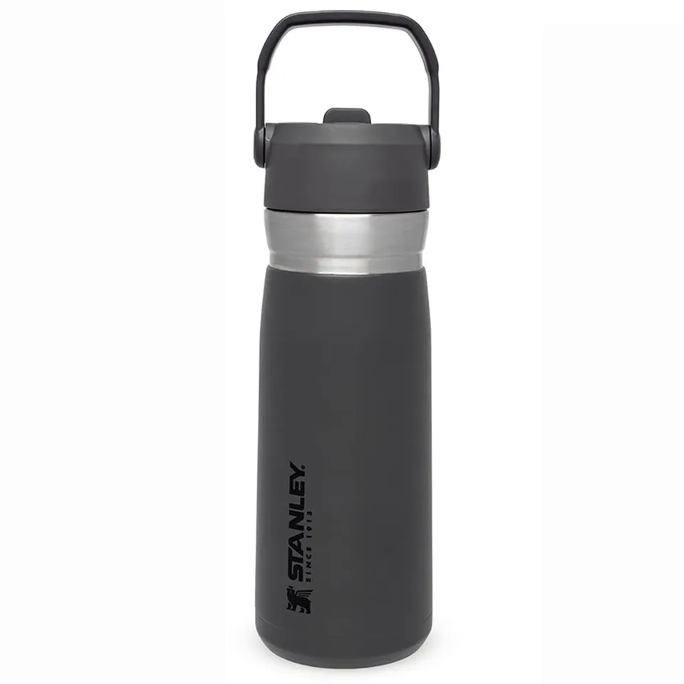 stanley-1913-flip-straw-botella-de-agua-con-pajita-0-65l-charcoal-botella-t-rmic image 1