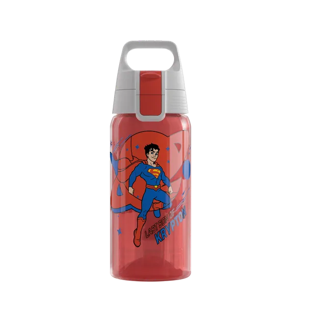 sigg-viva-one-superman-0-5-l-botella-de-acero-inoxidable-infantil-con-dise-o-sup image 1