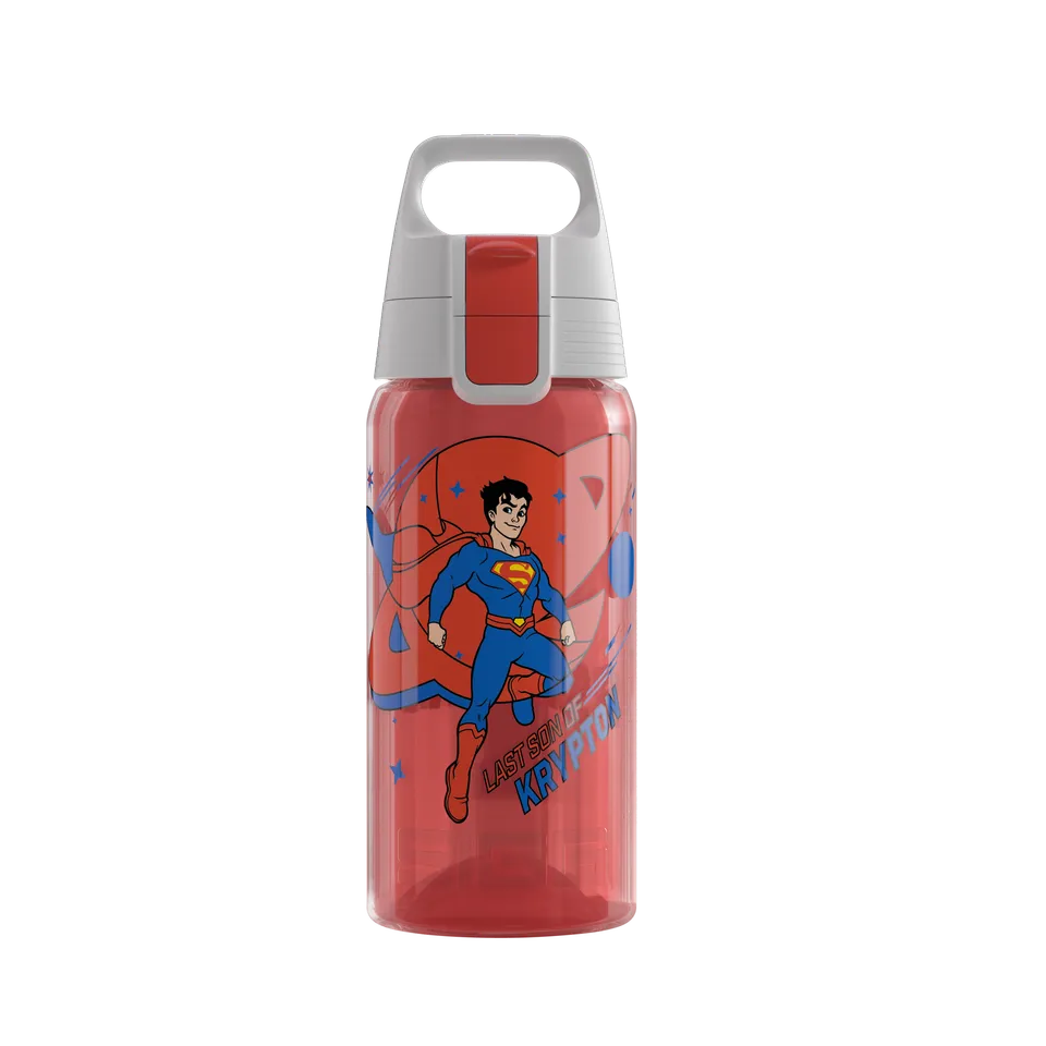 sigg-viva-one-superman-0-5-l-botella-de-acero-inoxidable-infantil-con-dise-o-sup image 1