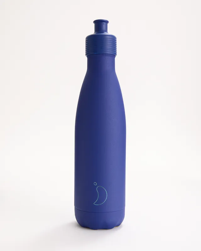 chilly-s-original-sports-botella-de-agua-mate-blue-botella-deportiva-t-rmica-est image 1