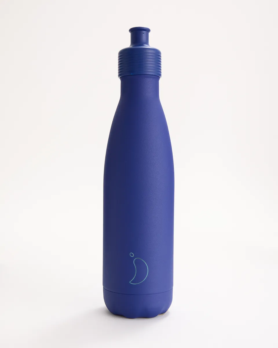 chilly-s-original-sports-botella-de-agua-mate-blue-botella-deportiva-t-rmica-est image 1