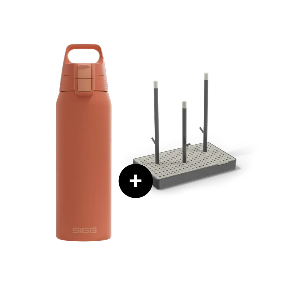 sigg-shield-therm-one-everyday-set-botella-t-rmica-1l-rejilla-de-secado-eco-red image 1