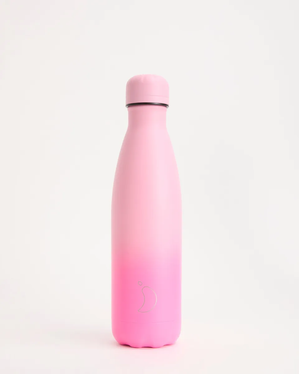 chilly-s-original-fluro-pink-gradient-botella-de-agua-aislada-con-degradado-fr-o image 1