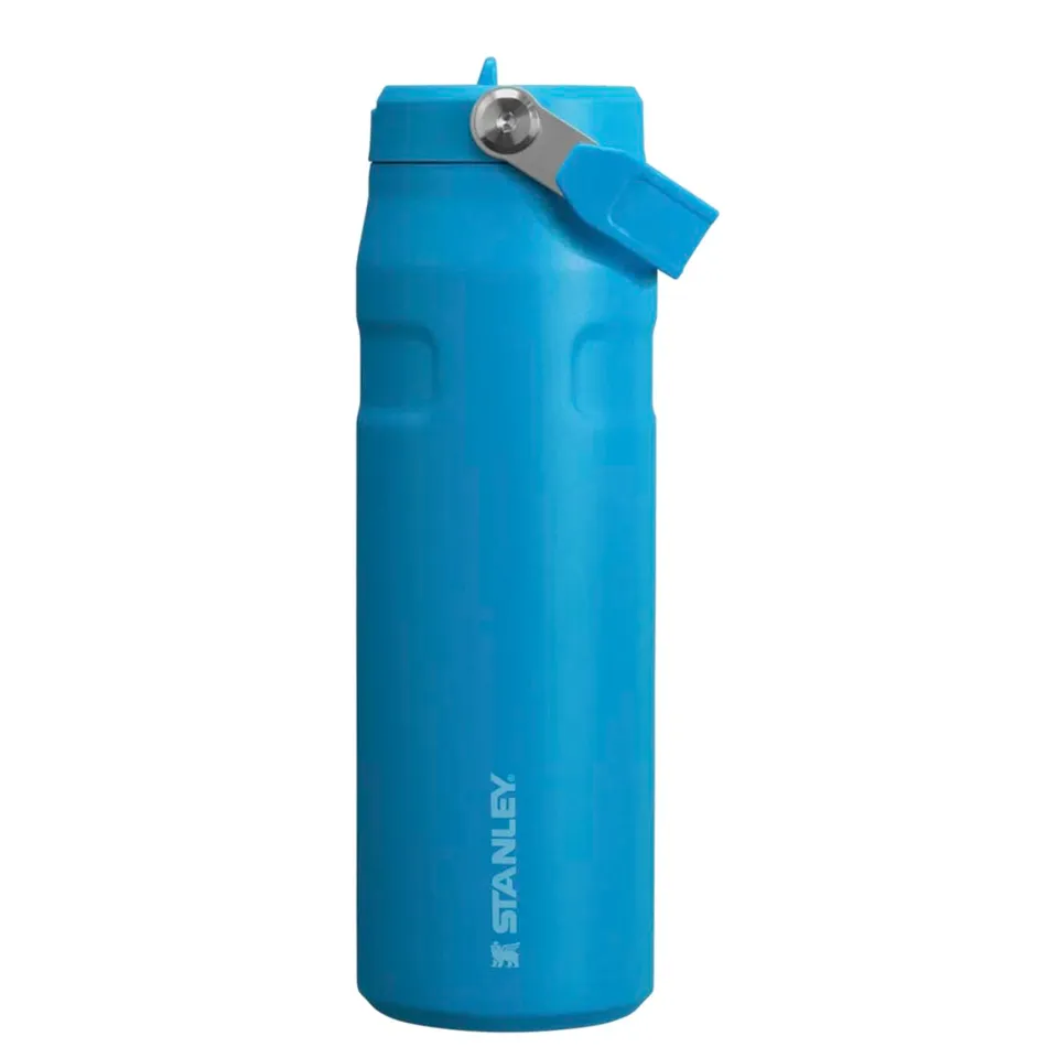 stanley-1913-flip-straw-botella-de-agua-con-pajita-0-7-l-azure-acero-inoxidable- image 1