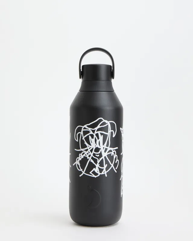 chilly-s-series-3-alex-clayton-presence-black-botella-de-agua-de-acero-inoxidabl image 1