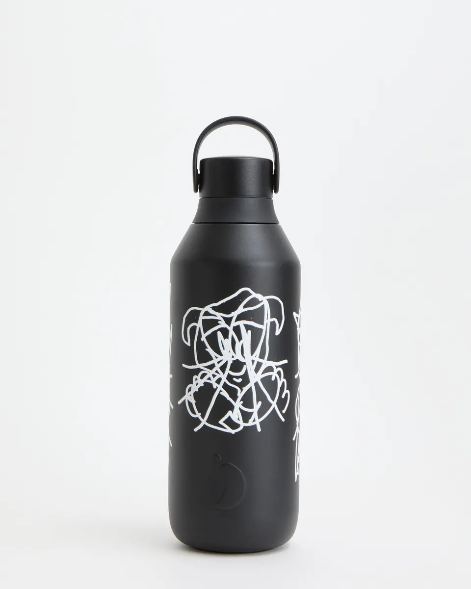 chilly-s-series-3-alex-clayton-presence-black-botella-de-agua-de-acero-inoxidabl image 1