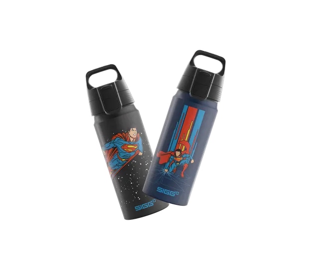sigg-superman-power-duo-set-de-dos-botellas-de-bebida-de-acero-inoxidable-con-di image 1