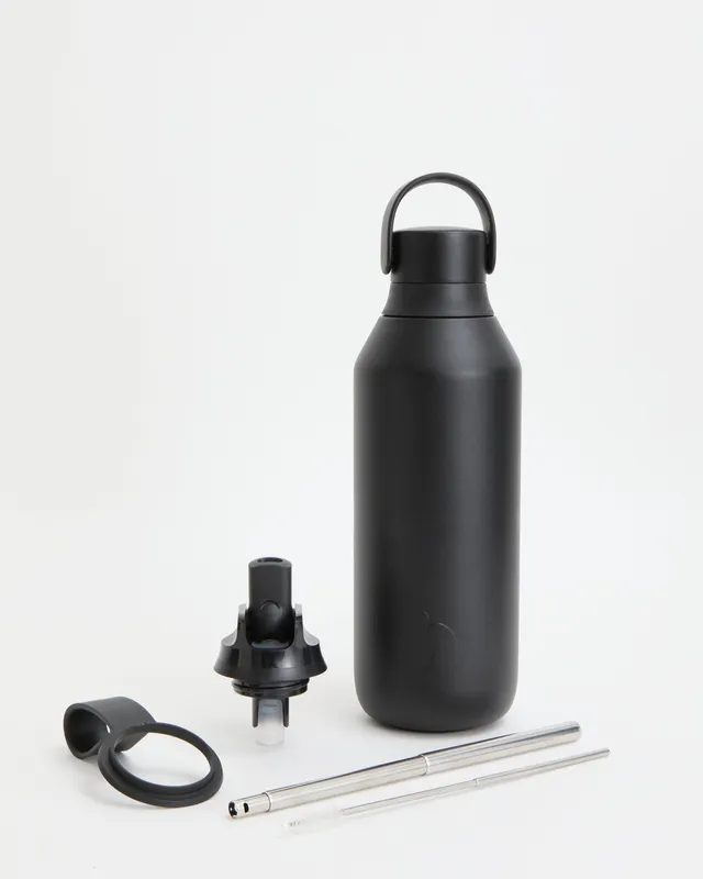 chilly-s-onyx-black-flip-duo-tapa-flip-con-pajita-de-acero-inoxidable-para-botel image 1