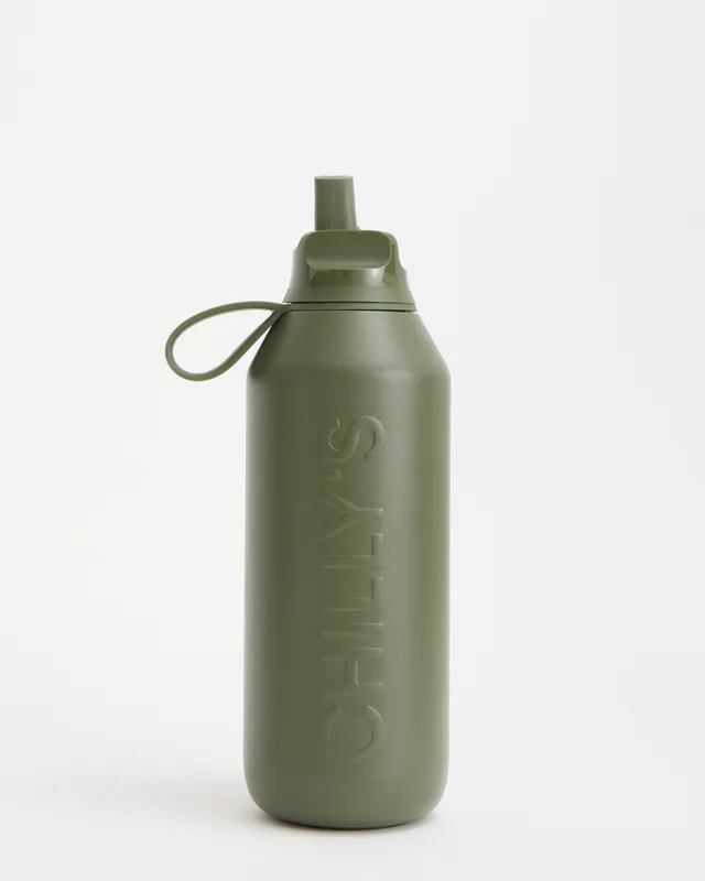 chilly-s-series-3-flip-cargo-green-botella-deportiva-de-acero-inoxidable-100-ant image 1