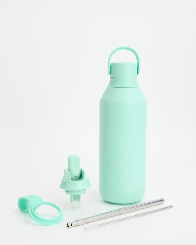 chilly-s-opal-green-flip-duo-pack-botella-serie-3-con-tapa-abatible-y-pajita-de- image 1
