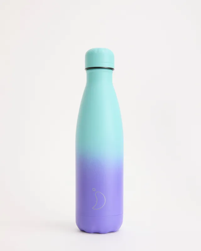 chilly-s-original-pastel-green-violet-gradient-botella-de-agua-isot-rmica-500-ml image 1