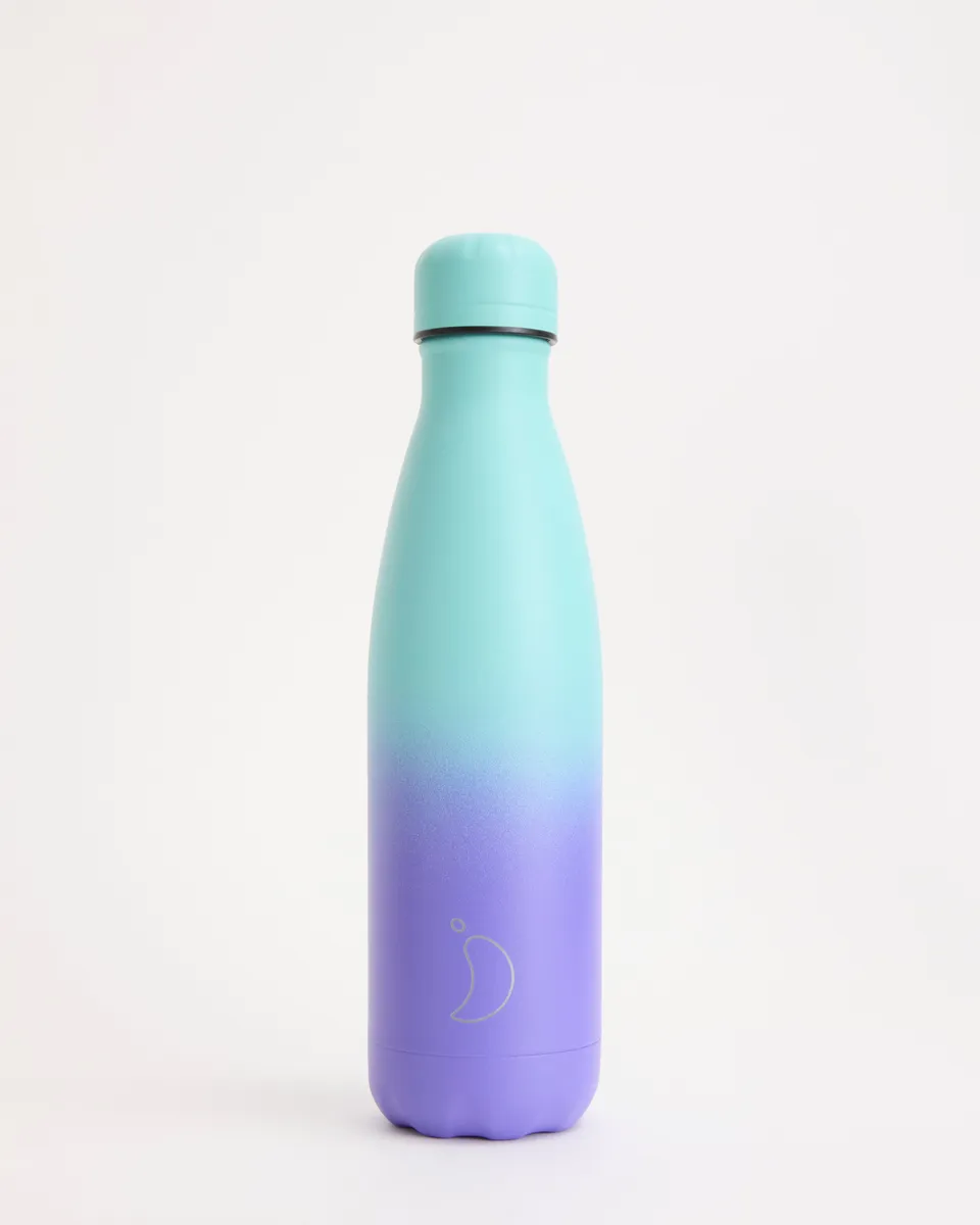 chilly-s-original-pastel-green-violet-gradient-botella-de-agua-isot-rmica-500-ml image 1