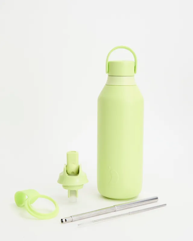 chilly-s-series-3-limelite-green-flip-duo-set-de-botella-aislada-con-tapa-flip-y image 1