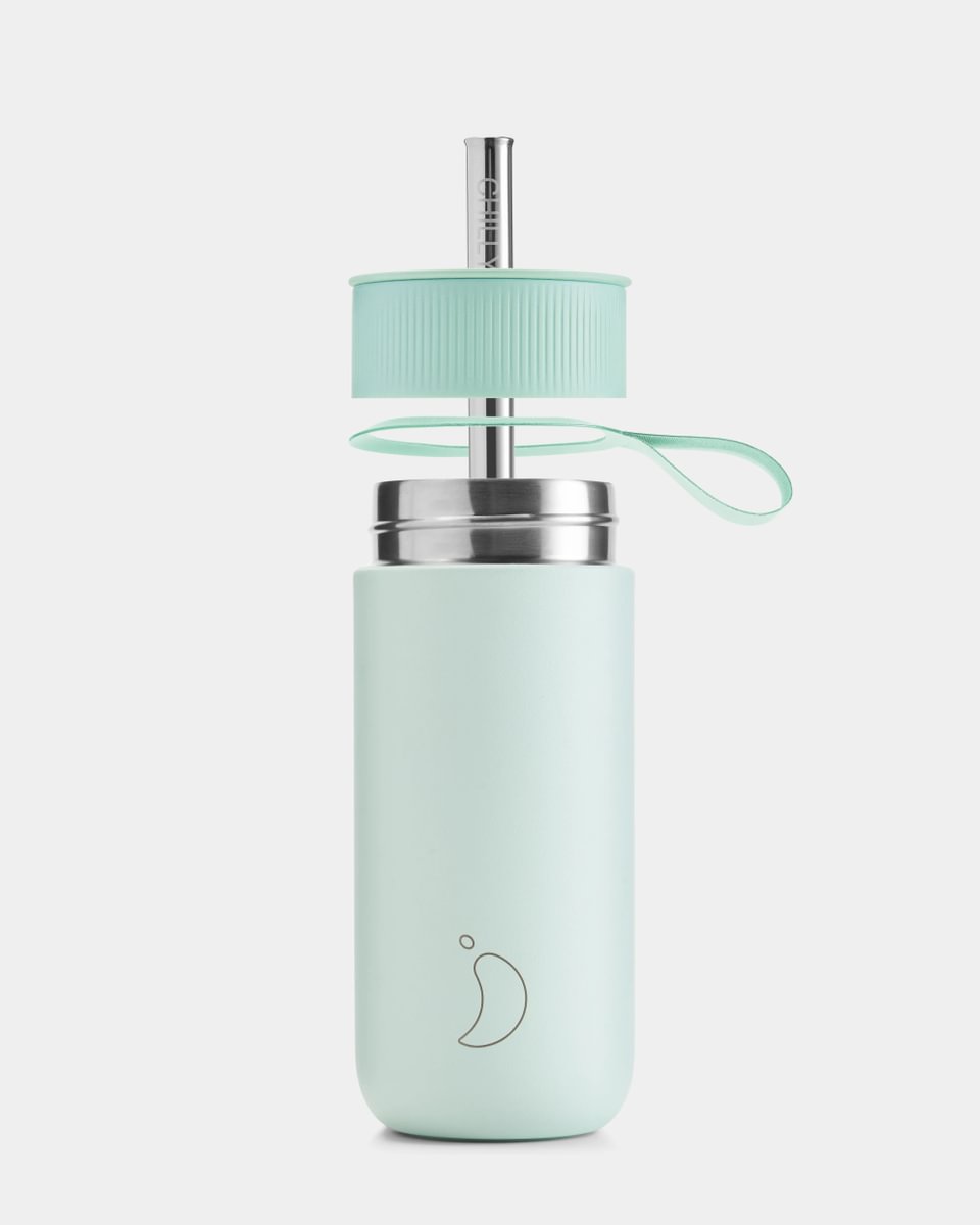 chilly-s-switch-lid-lichen-green-tapa-2-en-1-con-modo-vaso-y-pajita-de-acero-ino image 2