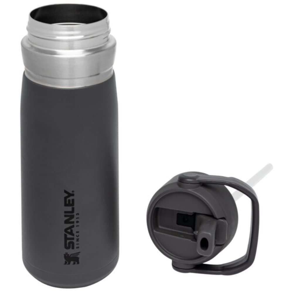 stanley-1913-flip-straw-botella-de-agua-con-pajita-0-65l-charcoal-botella-t-rmic image 2