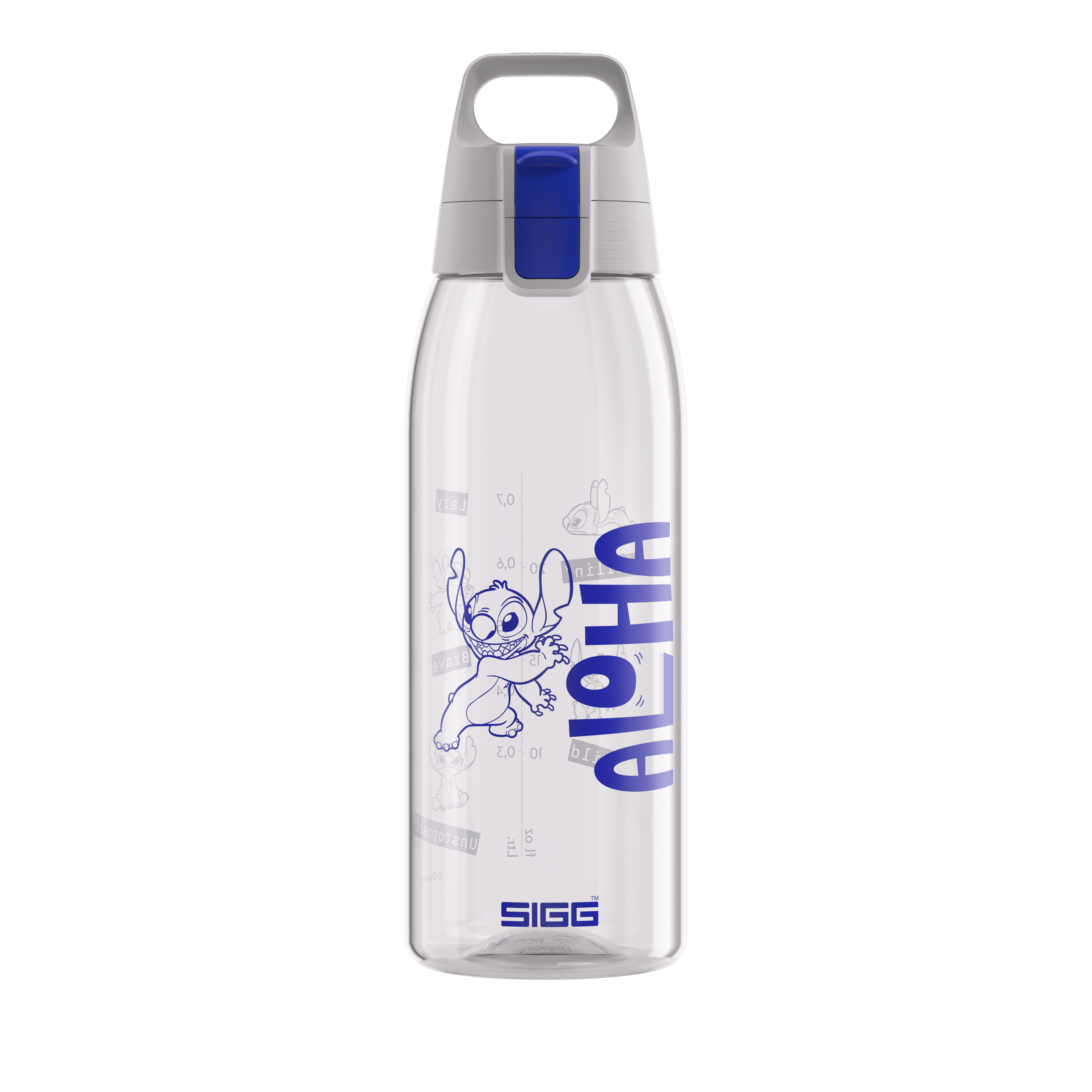 sigg-total-color-one-transparent-stitch-scale-botella-de-agua-transparente-con-d image 1