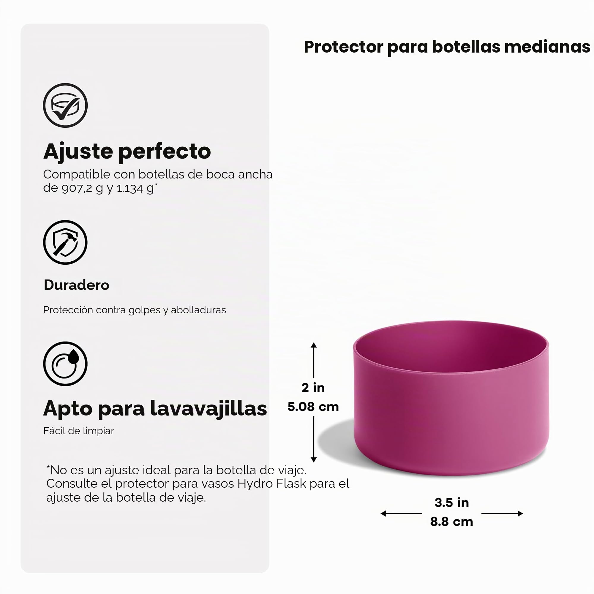 hydro-flask-flex-boot-protector-de-silicona-talla-m-para-botellas-de-boca-ancha image 4