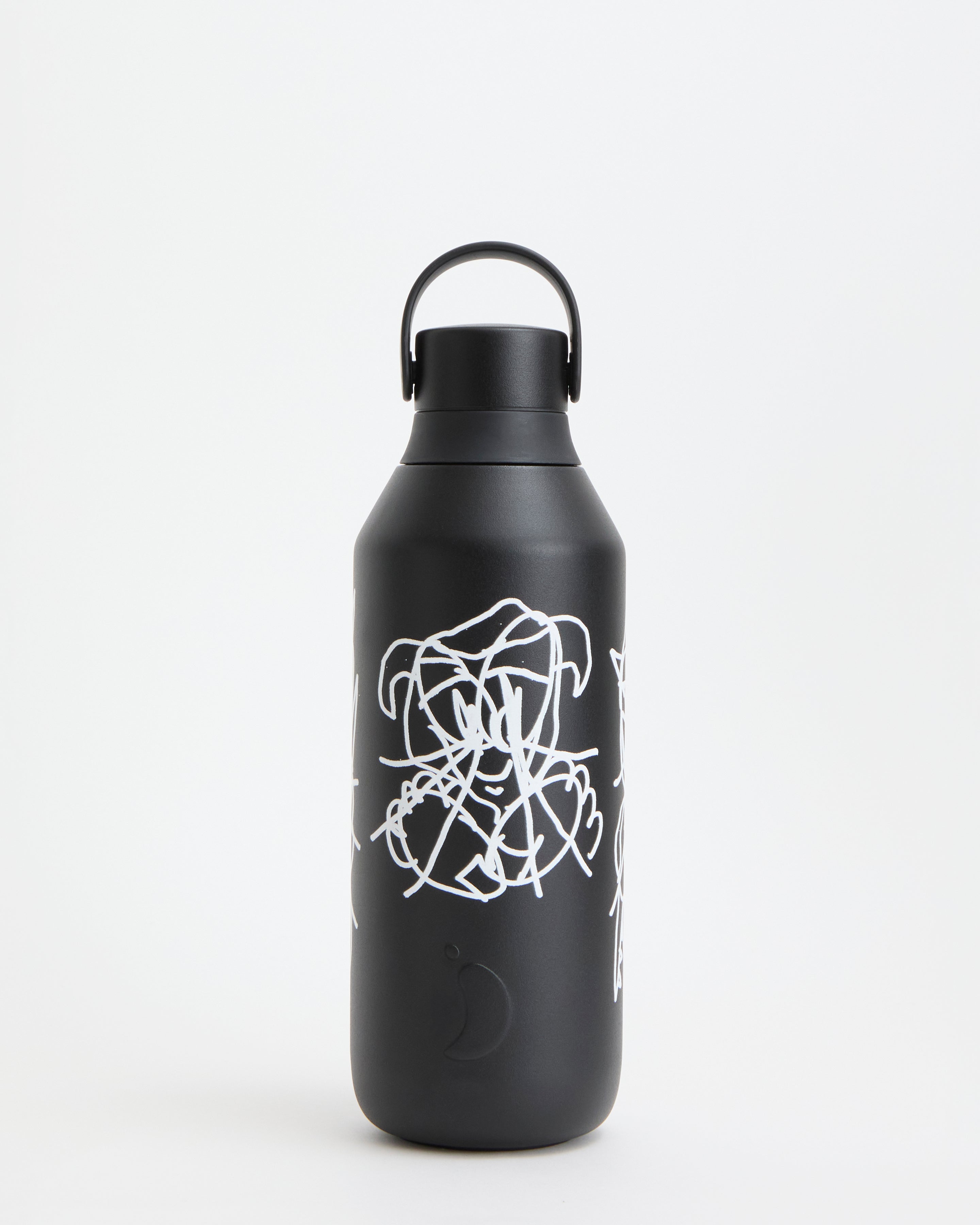 chilly-s-series-3-alex-clayton-presence-black-botella-de-agua-de-acero-inoxidabl image 1