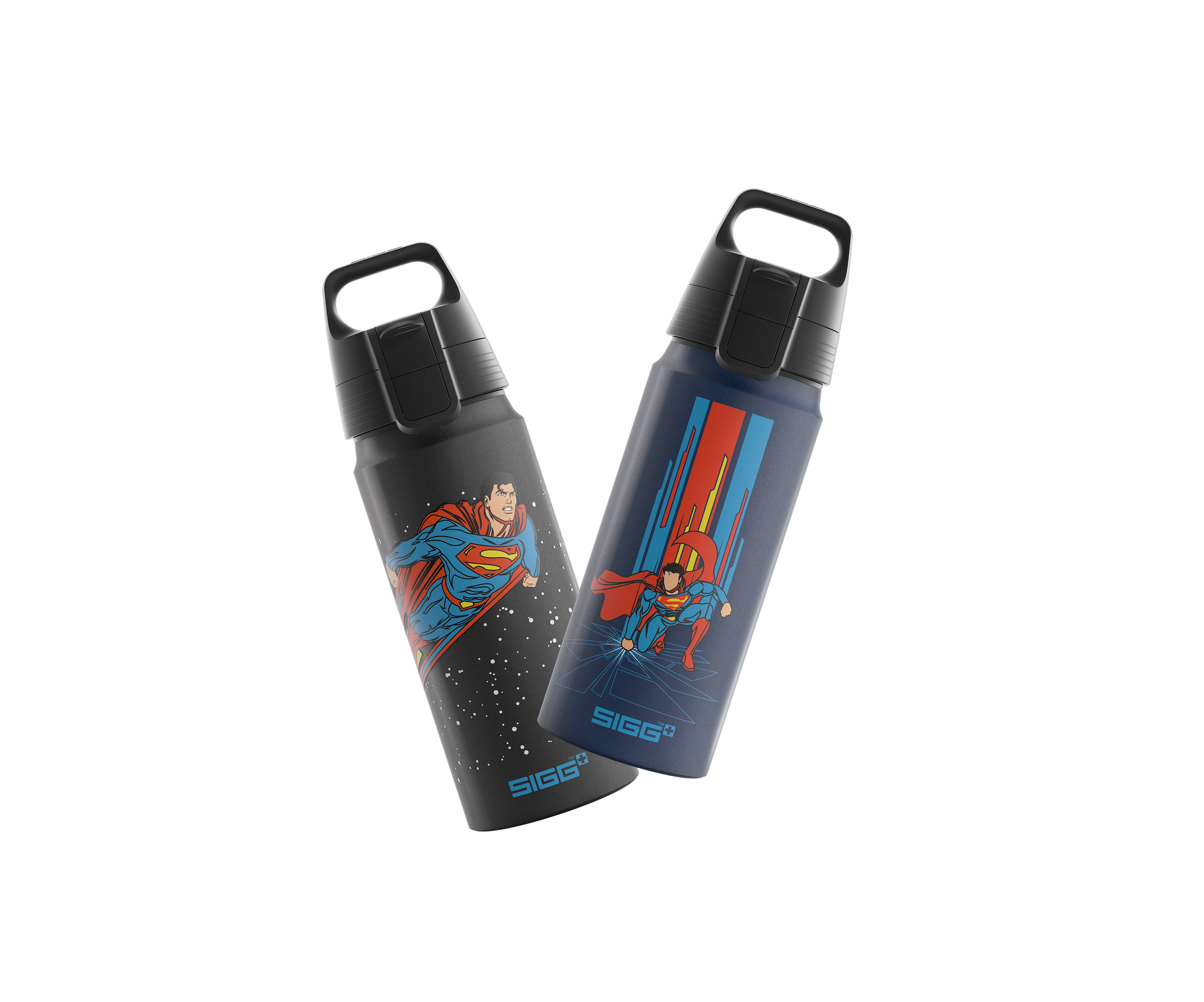 sigg-superman-power-duo-set-de-dos-botellas-de-bebida-de-acero-inoxidable-con-di image 1