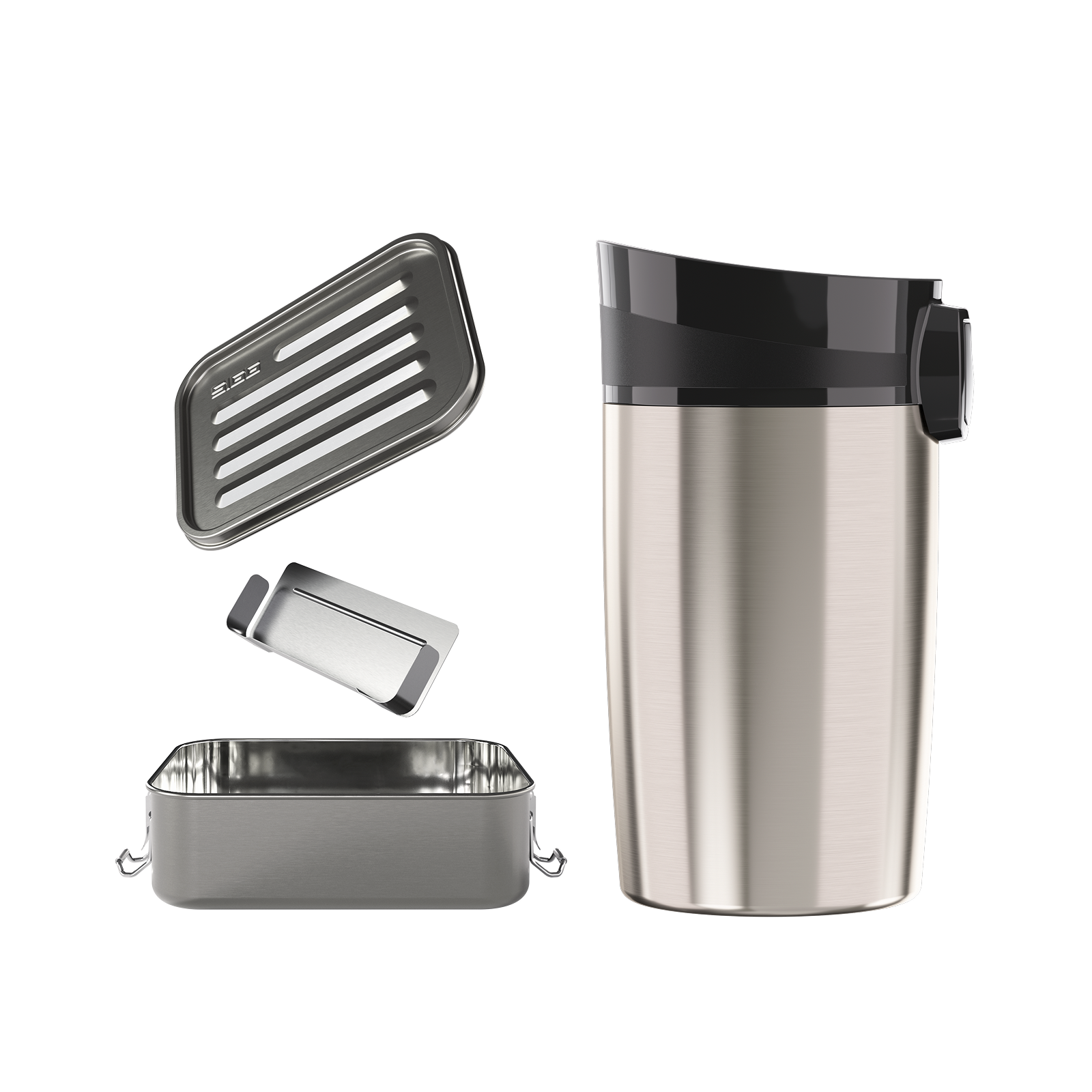 sigg-lunch-bundle-gemstone-miracle-mug-silver-edition-pack-comida-taza-t-rmica image 1