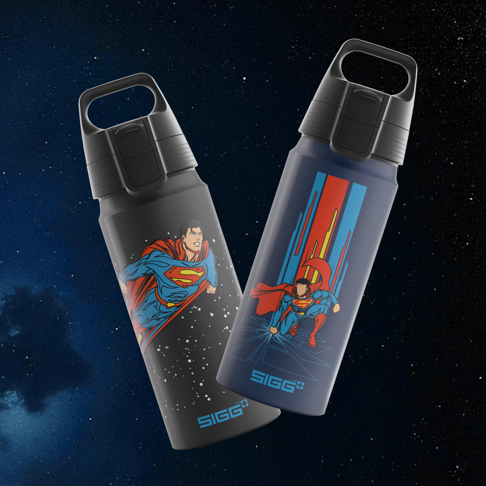 sigg-superman-power-duo-set-de-dos-botellas-de-bebida-de-acero-inoxidable-con-di image 2