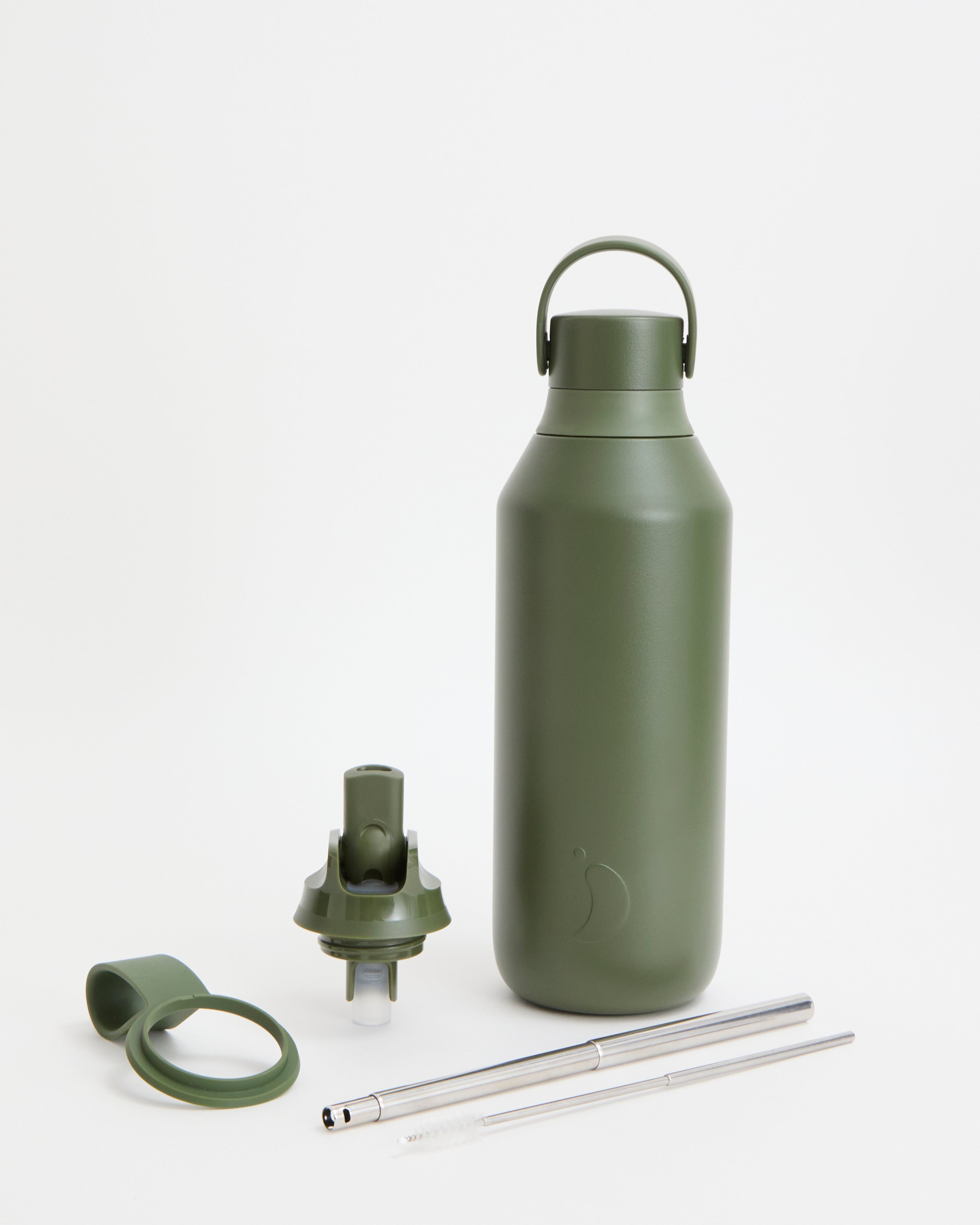 chilly-s-cargo-green-flip-duo-pack-con-botella-series-3-y-tapa-flip-de-paja-de-a image 1