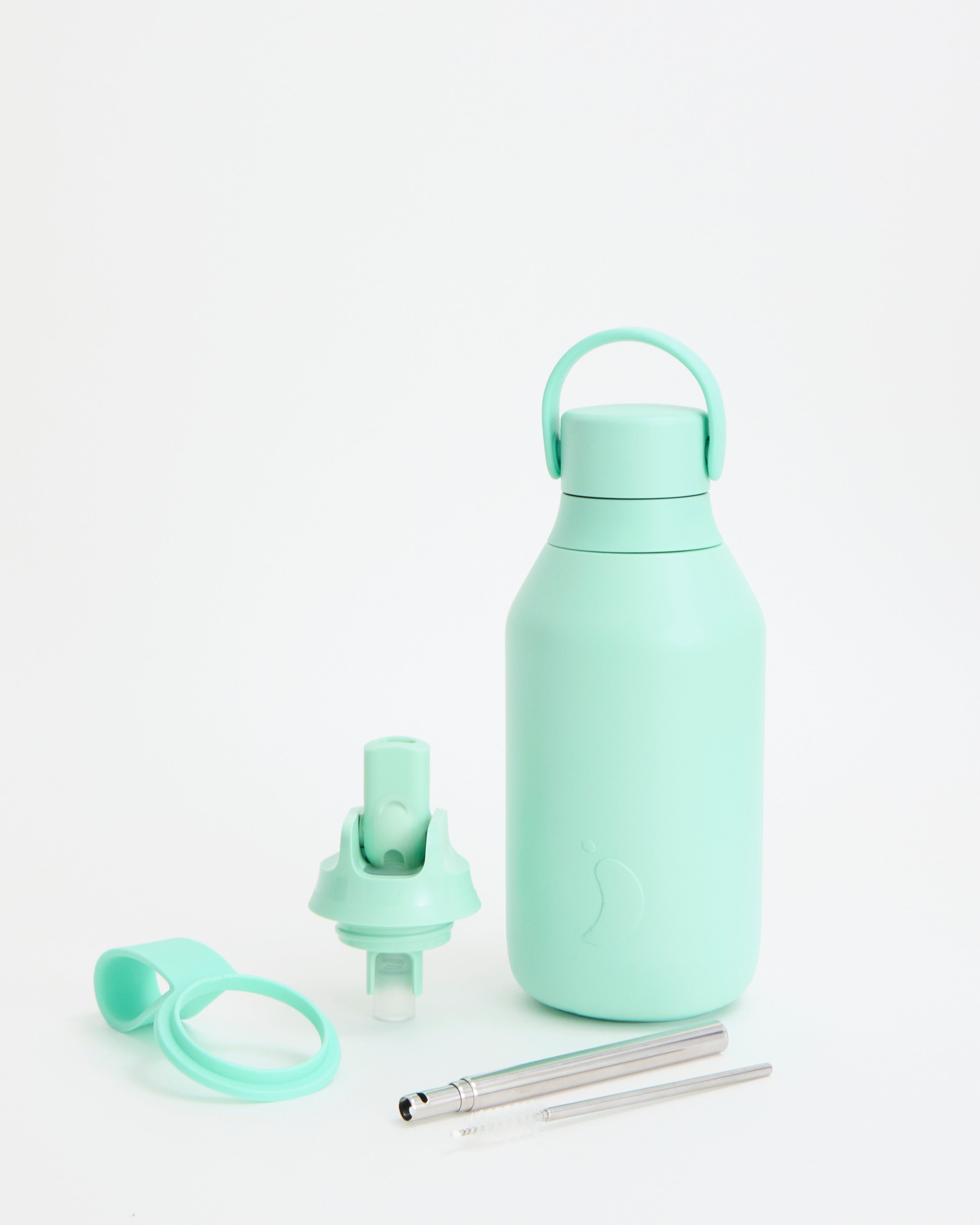 chilly-s-opal-green-flip-duo-pack-botella-serie-3-con-tapa-abatible-y-pajita-de- image 2