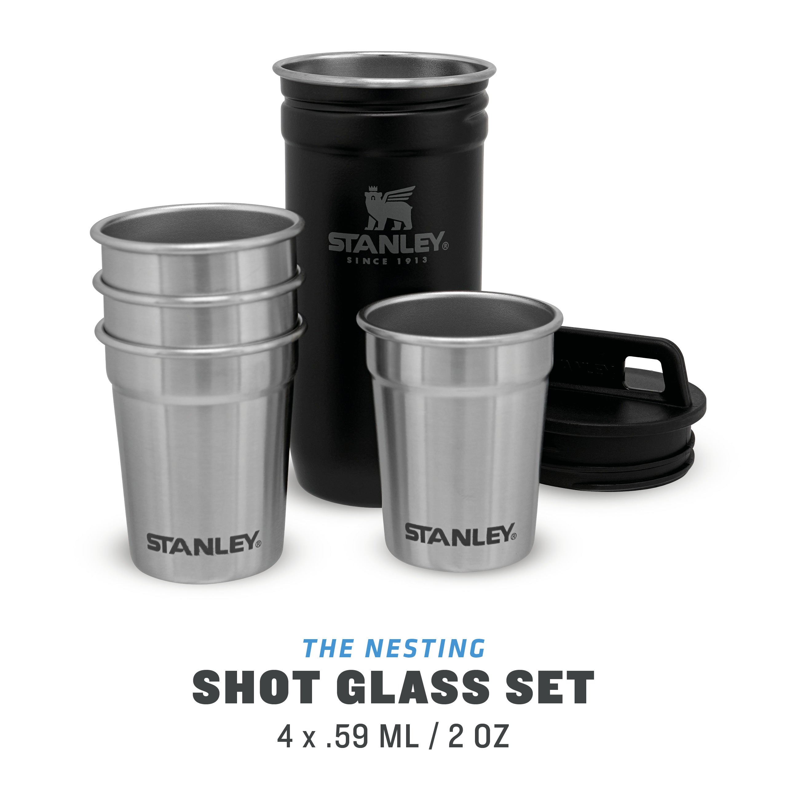 stanley-1913-adventure-nesting-shot-glass-set-4-vasos-de-chupito-apilables-de-ac image 7