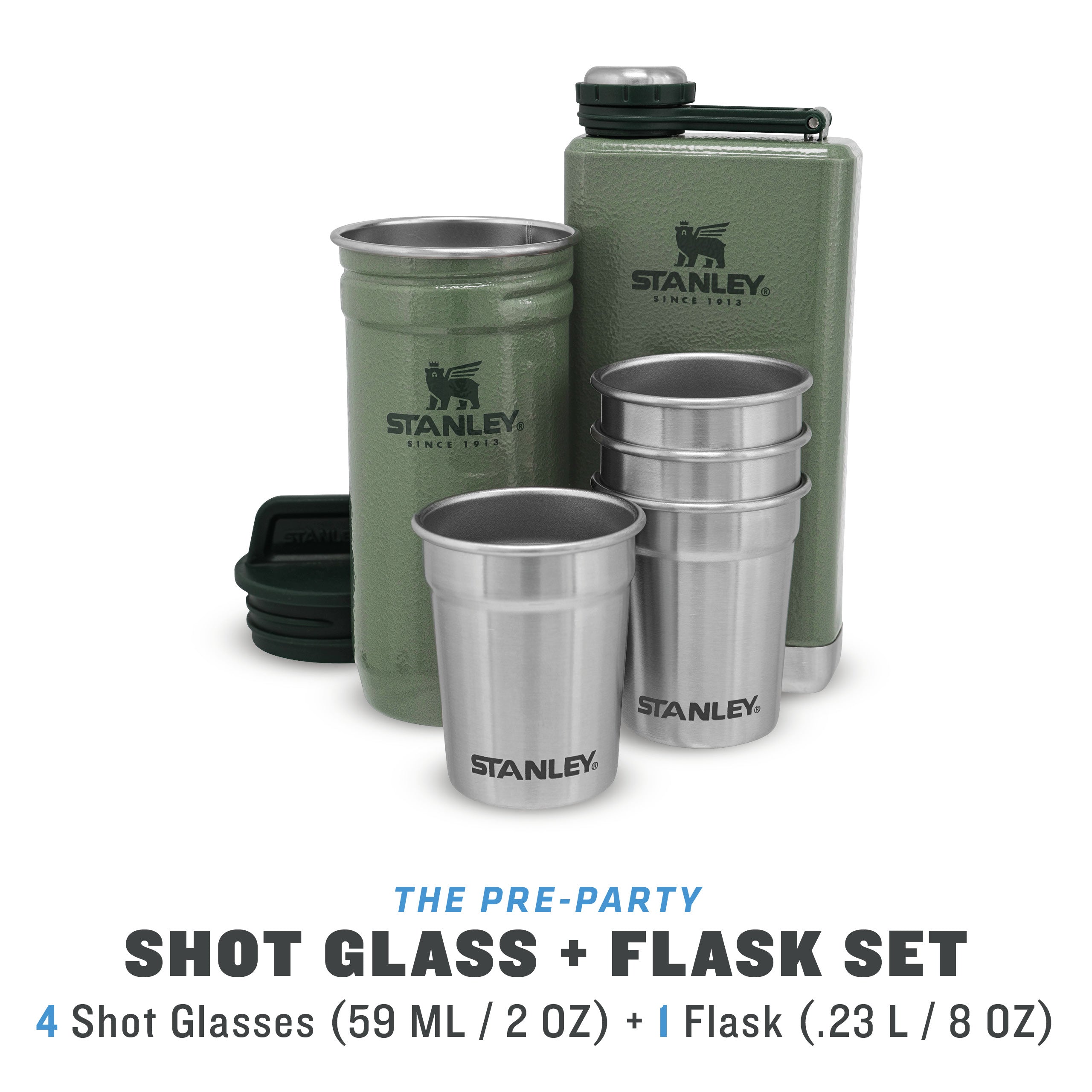 stanley-1913-adventure-pre-party-set-de-petaca-0-23-l-y-4-vasos-de-chupito-de-ac image 6